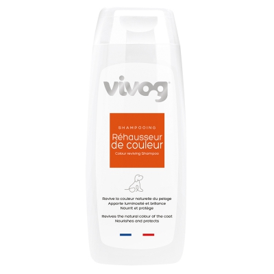 Shampooing professionnel pour chien - Réhausseur de couleurs - Luminosité et Brillance - Vivog