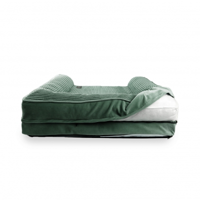 Sofa pour chien déhoussable vert