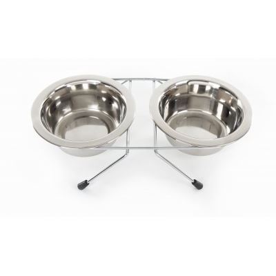 Support 2 gamelles pour chien
