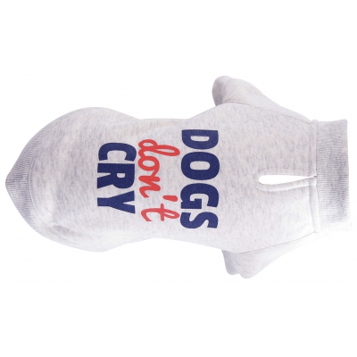 Sweat pour chien - Dogs don't cry - Beige - Martin Sellier