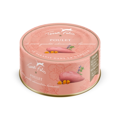 Terra Felis - Nourriture pour Chat - Poulet - x12