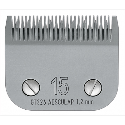 Tête de coupe tondeuse - système Clip - Aesculap Snap On GT326 - N° 15 - 1,2mm