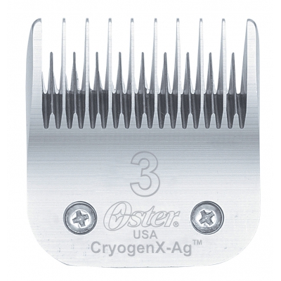 Tête de coupe tondeuse - système Clip - Oster CryogenX-Ag - N° 3 - 13mm