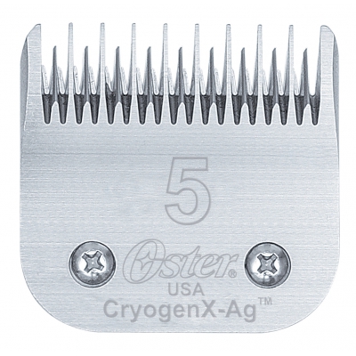 Tête de coupe tondeuse - système Clip - Oster CryogenX-Ag - N° 5 - 6,3mm