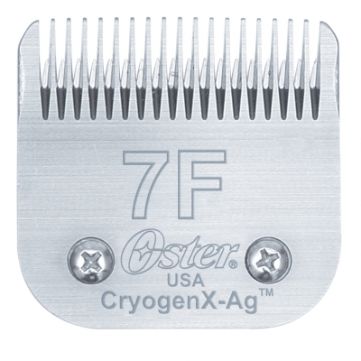 Tête de coupe tondeuse - système Clip - Oster CryogenX-Ag - N° 7F - 3,2mm