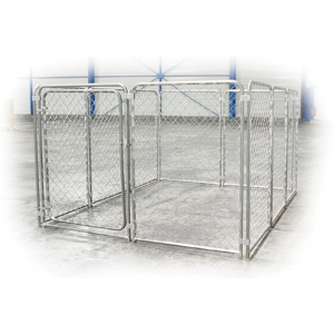 Chenil pour chien - en grillage souple - modulable - porte 100cm