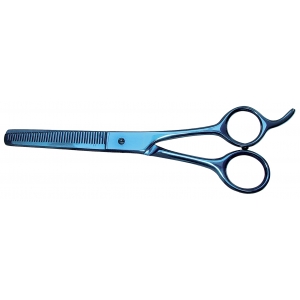 Ciseaux de toilettage à effiler XP384 - semi-professionnels - Optimum Blue Ray - 17 cm