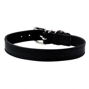 Collar made from imitation lambskin black