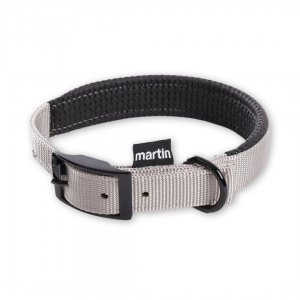 Right collar comfort for dog grey nylon