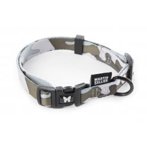 Gray Camouflage Dog Collar