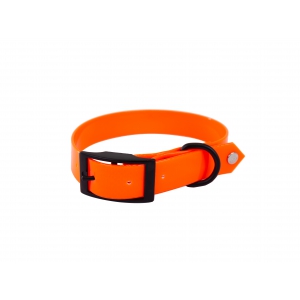 Collier orange plat réléchissant chasse pour chien