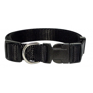 Collier pour chien en nylon noir