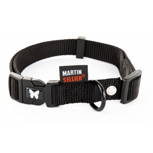 Collier pour chien nylon noir