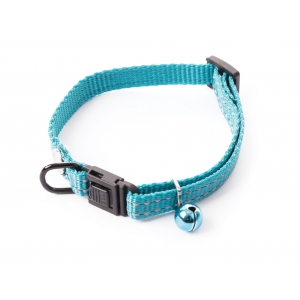 Collier réglable nylon "Flash" pour chat - Bleu