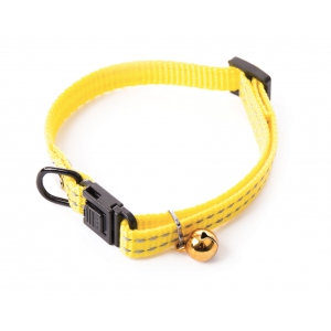 Collier réglable nylon "Flash" pour chat - Jaune