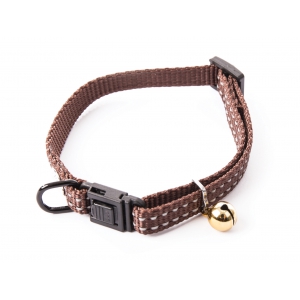 Collier réglable nylon "Flash" pour chat - Marron