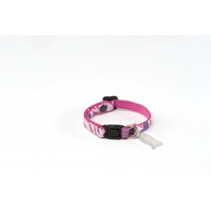 Adjustable Cat Collar - Camouflage - Pink