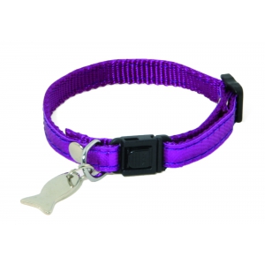 Collier réglable pour chat - Disco - Violet