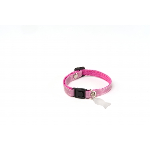 Collier réglable pour chat - Reflex - Rose