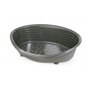 Corbeille pour chien et chat - plastique andidérapant Anthracite