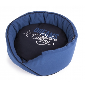 Round basket - Dreams Collection - Blue & Navy blue - 47 cm