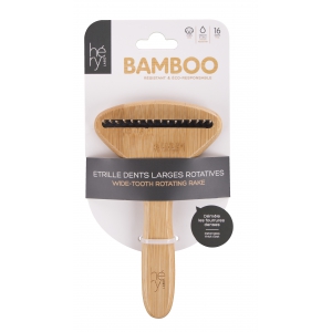 Etrille Bamboo dents larges rotatives