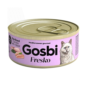 Fresko Cat Sterilized Chicken with rabbit 70 gr Lot de 32