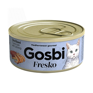 Fresko Cat Sterilized Tuna loin with shrimp 70 gr Lot de 32