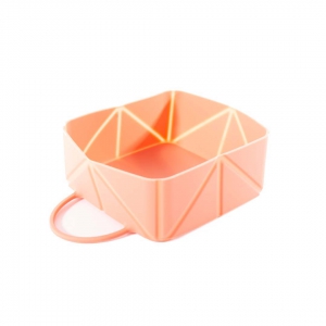 Foldable silicone bowl for dogs and cats