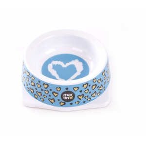 Gamelle pour chien - Collection Coeur Léopard - 1,4l -  x6