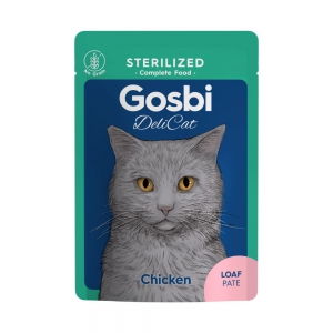 Gosbi Delicat pour Chat stérilisé au poulet loaf 70 g x16