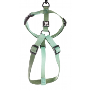 Dog harness - nylon grey reflex