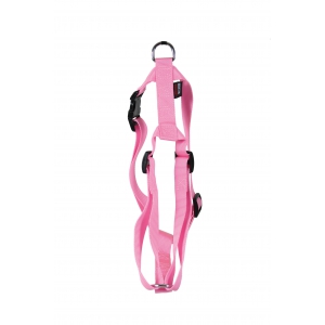 Cat harness - Plain Fabric - pink