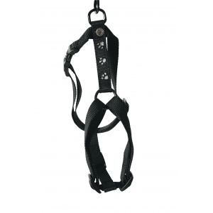 Dog harness - silver paw