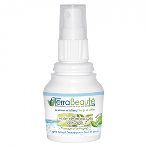 Huile de massage anti-âge pour chien et chat - Terra Beauté