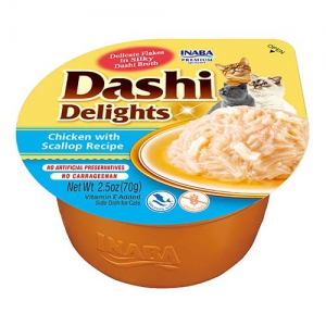 INABA Dashi Delights recette Poulet et Pétoncles 70g x6