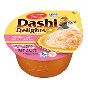 INABA Dashi Delights recette Poulet et Saumon 70g x6