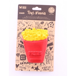 Jouet Frites latex - Rouge et jaune