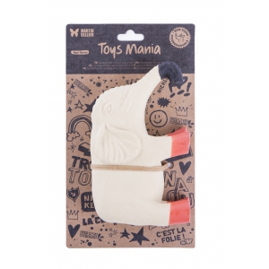 Latex toys - Collection 4 pattes - Elephant orange/grey