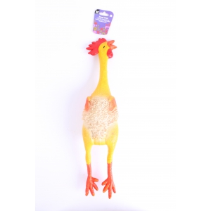 Dog toy in latex - chicken 38 cm 
