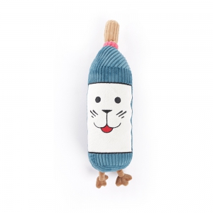 Jouet peluche pour chien - Bouteille de vin