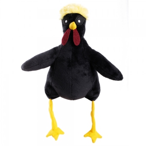 Jouet peluche pour chien - Coq noir