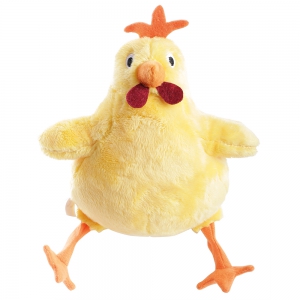 Jouet peluche pour chien - Poule jaune