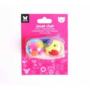 Jouet pour chat - 2 balles nuit