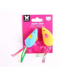 Jouet pour chat - 2 souris rainbow