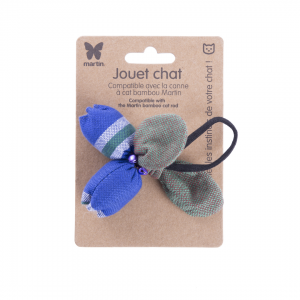 Jouet pour chat - Fruit exotique bleu - tissu ethnique