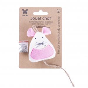 Jouet pour chat - Souris beige 