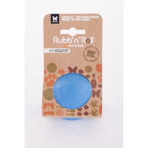 Jouet Rubb'n'Roll - balle bleu - 7 cm 