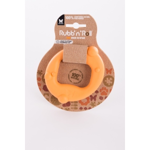 Jouet Rubb'n'Roll flottant - cercle orange - 10x6 cm