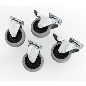 Kit roulettes pour les cages de transport BRACCO